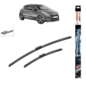 Set stergatoare auto PEUGEOT 208 I (CA_, CC_) din 2012-2019, Bosch Aerotwin, din cauciuc siliconat rezistent