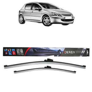 Set stergatoare auto PEUGEOT 307 (3A/C) din 2000-2012, Derby, din cauciuc siliconat rezistent