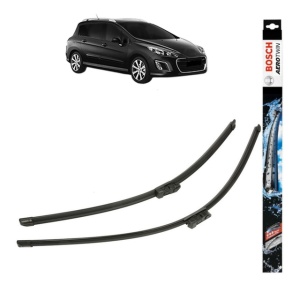 Set stergatoare auto PEUGEOT 308 SW I Estate Van (4E_) din 2008-2012, Bosch Aerotwin, din cauciuc siliconat rezistent - Img 1