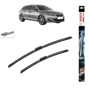 Set stergatoare auto PEUGEOT 308 SW II (LC_, LJ_, LR_, LX_, L4_) din 2014-2021, Bosch Aerotwin, din cauciuc siliconat rezistent