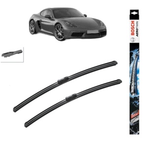 Set stergatoare auto PORSCHE 718 CAYMAN (982) din 2016-2021, Bosch Aerotwin, din cauciuc siliconat rezistent