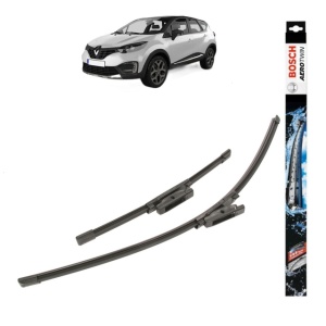 Set stergatoare auto RENAULT CAPTUR I (J5_, H5_) din 2013-2023, Bosch Aerotwin, din cauciuc siliconat rezistent