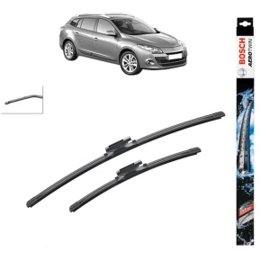 Set stergatoare auto RENAULT MEGANE III Grandtour (KZ0/1) din 2008-2016, Bosch Aerotwin, din cauciuc siliconat rezistent