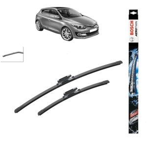 Set stergatoare auto RENAULT MEGANE III Hatchback (BZ0/1_, B3_) din 2008-2017, Bosch Aerotwin, din cauciuc siliconat rezistent
