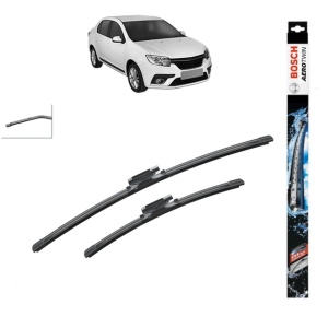 Set stergatoare auto RENAULT THALIA III (L8_) din 2013-2019, Bosch Aerotwin, din cauciuc siliconat rezistent