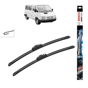 Set stergatoare auto RENAULT TRAFIC Bus (T_, P_, V_) din 1980-2001, Bosch Aerotwin Retrofit, din cauciuc siliconat rezistent