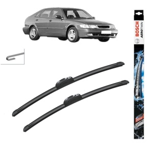 Set stergatoare auto SAAB 9-3 (YS3D) din 1998-2002, Bosch Aerotwin Retrofit, din cauciuc siliconat rezistent