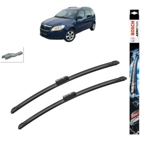 Set stergatoare auto SKODA ROOMSTER (5J7) din 2006-2015, Bosch Aerotwin, din cauciuc siliconat rezistent