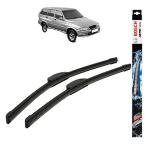 Set stergatoare auto SSANGYONG MUSSO (FJ) din 1995-2007, Bosch Aerotwin Retrofit, din cauciuc siliconat rezistent