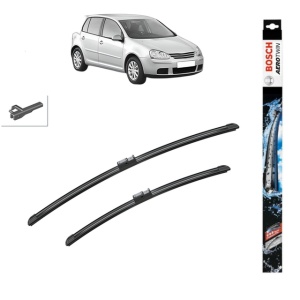 Set stergatoare auto VOLKSWAGEN GOLF V (1K1) din 2003-2009, Bosch Aerotwin, din cauciuc siliconat rezistent