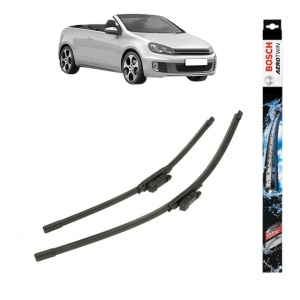 Set stergatoare auto VOLKSWAGEN GOLF VI Convertible (517) din 2011-2016, Bosch Aerotwin, din cauciuc siliconat rezistent