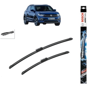Set stergatoare auto VOLKSWAGEN T-CROSS (C11, D31) din 2018-2020, Bosch Aerotwin, din cauciuc siliconat rezistent