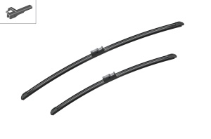 Set stergatoare auto VOLVO S40 II (544) din 2004-2012, Bosch Aerotwin, din cauciuc siliconat rezistent - Img 2