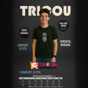 Tricou In Music We Trust Simbol Clave, Copii | Dama | Barbat, culoare negru - Img 5