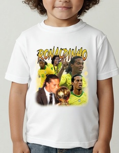 Tricou pentru copii - Ronaldinho - Samba, Fotbalist, Magician - Img 1