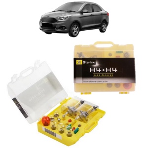 Kit trusa Set becuri H4 compatibila cu FORD KA+ III Saloon (TK, FK) din 2016, bec far, semnalizare , pozitie, iluminare numar, frana, plafoniera, stop frana
