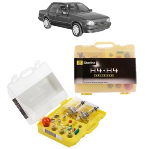Kit trusa Set becuri H4 compatibila cu FORD ORION II (AFF) din 1985-1990, bec far, semnalizare , pozitie, iluminare numar, frana, plafoniera, stop frana