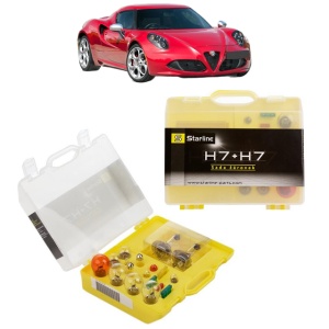 Kit trusa Set becuri H7 compatibila cu ALFA ROMEO 4C (960_) din 2013-2020, bec far, semnalizare , pozitie, iluminare numar, frana, plafoniera, stop frana