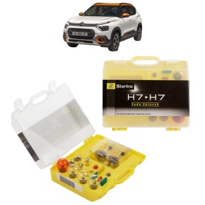 Kit trusa Set becuri H7 compatibila cu CITROEN C3 ORIGIN III (SX) din 2024, bec far, semnalizare , pozitie, iluminare numar, frana, plafoniera, stop frana
