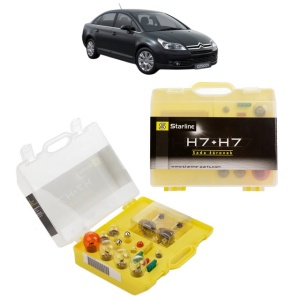 Kit trusa Set becuri H7 compatibila cu CITROEN C4 I Saloon din 2006-2014, bec far, semnalizare , pozitie, iluminare numar, frana, plafoniera, stop frana
