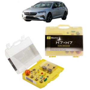 Kit trusa Set becuri H7 compatibila cu OPEL INSIGNIA A Sports Tourer (G09) din 2008-2017, bec far, semnalizare , pozitie, iluminare numar, frana, plafoniera, stop frana