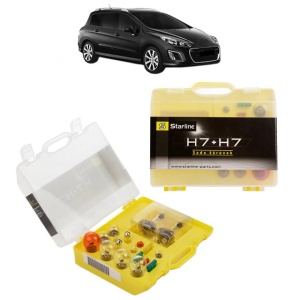 Kit trusa Set becuri H7 compatibila cu PEUGEOT 308 SW I Estate Van (4E_) din 2008-2012, bec far, semnalizare , pozitie, iluminare numar, frana, plafoniera, stop frana