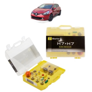 Kit trusa Set becuri H7 compatibila cu RENAULT CLIO IV Hatchback Van (BH_) din 2014-2021, bec far, semnalizare , pozitie, iluminare numar, frana, plafoniera, stop frana