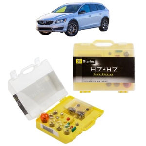 Kit trusa Set becuri H7 compatibila cu VOLVO V60 I Cross Country (157) din 2015-2018, bec far, semnalizare , pozitie, iluminare numar, frana, plafoniera, stop frana