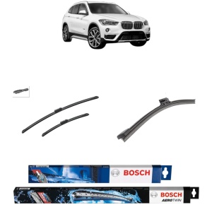 Set 3 stergatoare BMW X1 Van (F48) din 2015-2022, Bosch Aerotwin, din cauciuc siliconat rezistent
