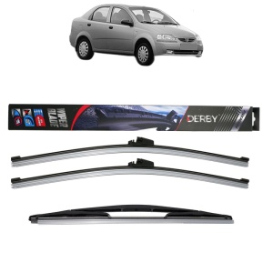 Set 3 stergatoare DAEWOO KALOS Saloon (KLAS) din 2002-2004, Derby, din cauciuc siliconat rezistent - Img 1