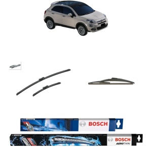 Set 3 stergatoare FIAT 500X (334_) din 2014-2022, Bosch Aerotwin, din cauciuc siliconat rezistent