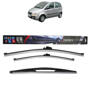 Set 3 stergatoare FIAT IDEA Van (350_) din 2004-2012, Derby, din cauciuc siliconat rezistent