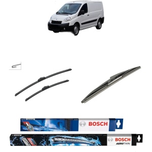 Set 3 stergatoare FIAT SCUDO Van (270_, 272_) din 2007-2016, Bosch Aerotwin Retrofit, din cauciuc siliconat rezistent