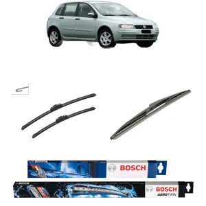 Set 3 stergatoare FIAT STILO VAN (192_) din 2001-2008, Bosch Aerotwin Retrofit, din cauciuc siliconat rezistent