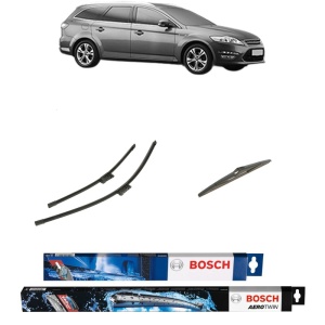 Set 3 stergatoare FORD MONDEO IV Van din 2007-2014, Bosch Aerotwin, din cauciuc siliconat rezistent