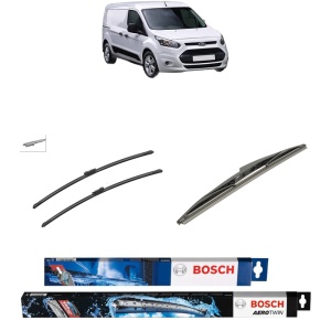 Set 3 stergatoare FORD TRANSIT CONNECT V408 Box Body/MPV din 2013-2018, Bosch Aerotwin, din cauciuc siliconat rezistent