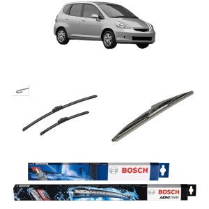 Set 3 stergatoare HONDA JAZZ II (GD_, GE3, GE2) din 2002-2008, Bosch Aerotwin Retrofit, din cauciuc siliconat rezistent