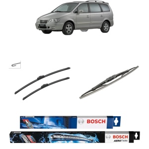Set 3 stergatoare HYUNDAI TRAJET (FO) din 2000-2008, Bosch Aerotwin Retrofit, din cauciuc siliconat rezistent