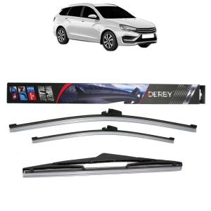 Set 3 stergatoare LADA VESTA SW Estate (GFK_) din 2023, Derby, din cauciuc siliconat rezistent