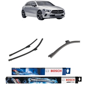 Set 3 stergatoare MERCEDES-BENZ A-CLASS (W177) din 2018-2020, Bosch Aerotwin, din cauciuc siliconat rezistent