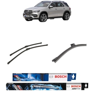 Set 3 stergatoare MERCEDES-BENZ GLE (V167) din 2018-2023, Bosch Aerotwin, din cauciuc siliconat rezistent