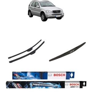 Set 3 stergatoare MERCEDES-BENZ M-CLASS (W163) din 1998-2005, Bosch Aerotwin Retrofit, din cauciuc siliconat rezistent