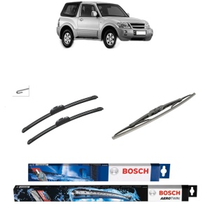 Set 3 stergatoare MITSUBISHI PAJERO III Canvas Top (V6_W, V7_W) din 2000-2006, Bosch Aerotwin Retrofit, din cauciuc siliconat rezistent