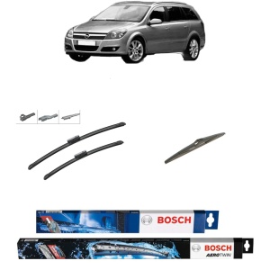 Set 3 stergatoare OPEL ASTRA H Estate (A04) din 2004-2014, Bosch Aerotwin Multi, din cauciuc siliconat rezistent