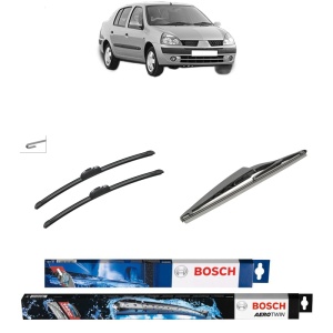Set 3 stergatoare RENAULT THALIA I (LB_) din 1998-2009, Bosch Aerotwin Retrofit, din cauciuc siliconat rezistent
