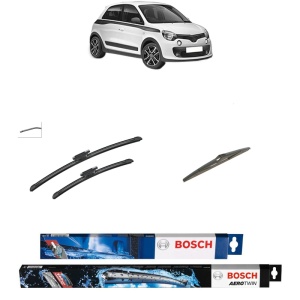 Set 3 stergatoare RENAULT TWINGO III (BCM_, BCA_) din 2014-2024, Bosch Aerotwin, din cauciuc siliconat rezistent