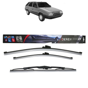 Set 3 stergatoare SKODA FAVORIT Estate Van (785) din 1989-1995, Derby, din cauciuc siliconat rezistent