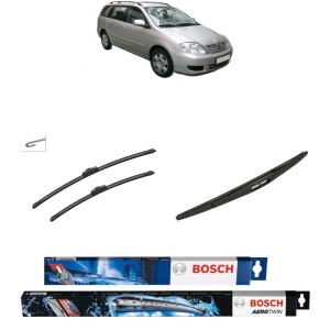 Set 3 stergatoare TOYOTA COROLLA Estate (_E12_) din 2001-2007, Bosch Aerotwin Retrofit, din cauciuc siliconat rezistent