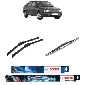 Set 3 stergatoare TOYOTA COROLLA Liftback (_E11_) din 1997-2002, Bosch Aerotwin Retrofit, din cauciuc siliconat rezistent