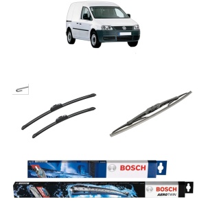 Set 3 stergatoare VOLKSWAGEN CADDY III MPV (2KB, 2KJ, 2CB, 2CJ) din 2004-2015, Bosch Aerotwin Retrofit, din cauciuc siliconat rezistent